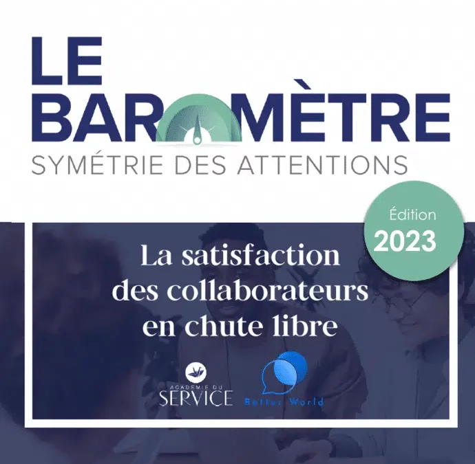 La satisfaction des collaborateurs en chute libre – Baromètre Symétrie des Attentions 2023